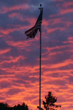 sunset flag