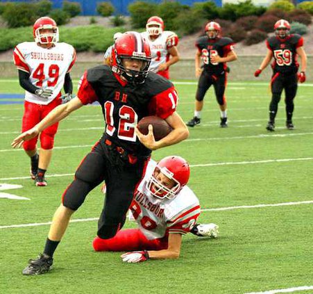 BH-Shulls FB Walters TD catch